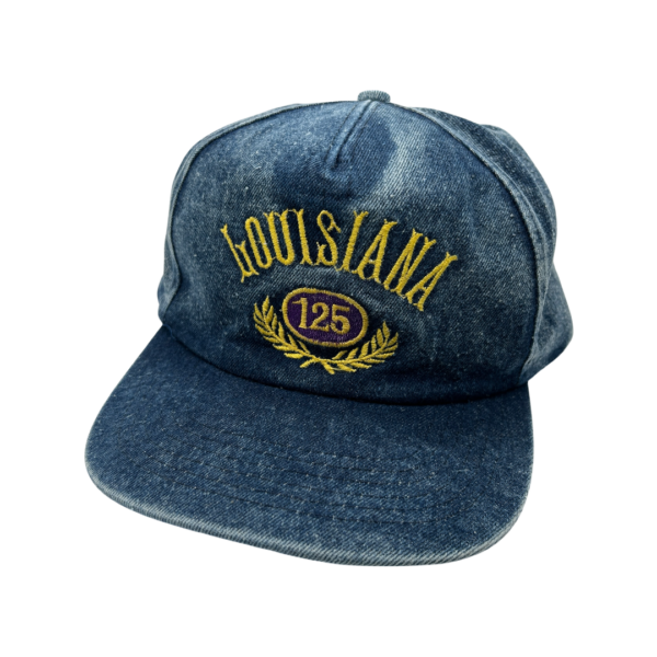 Washed Louisiana vintage Trucker Cap denim